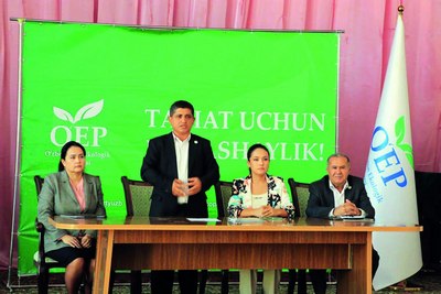 Депутатликка  номзодлар сайловчилар билан учрашмоқда