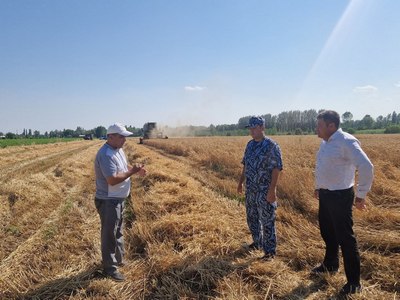 Ғалла ўримида экологик мониторинг ўтказилди
